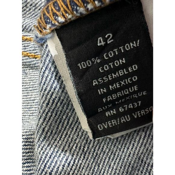 Ralph Lauren Polo Jeans Mens Size 42x32 (41x31.5) Hayden Dark Wash Grinding READ - Picture 3 of 15